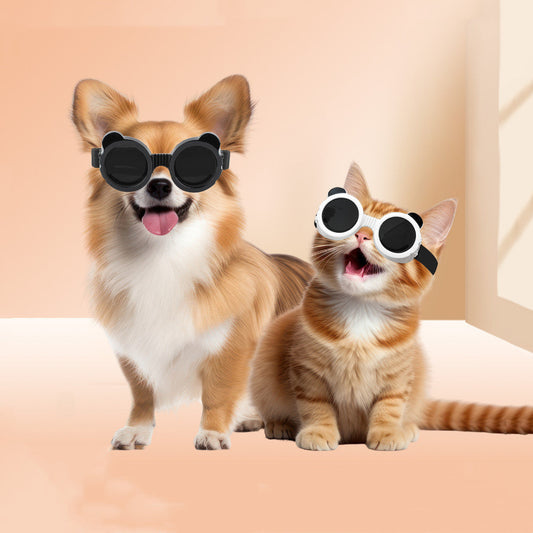 KFX-1373117 Dog and Cat UV Protection Sunshade Goggles with Adjustable Strap