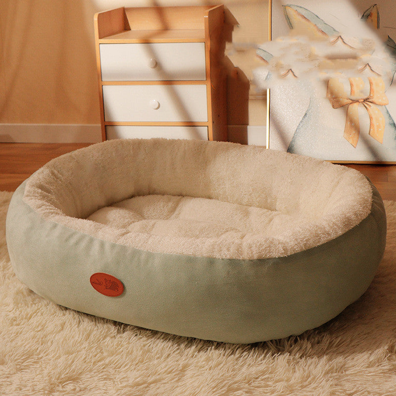 KFX-1375549 Cozy Plush Dog and Cat Nest - Removable, Washable Winter Bed in Various Sizes