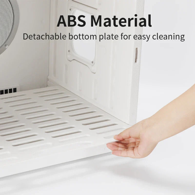 KFX-137875 Silent Eco-Friendly Pet Dryer Box for Small Animals - Rechargeable ABS+PE Material