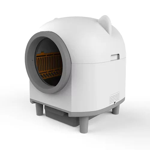 KFX-138067 Large Automatic Self-Cleaning Cat Litter Box with Safety Anti-Pinch Design, 80L Capacity