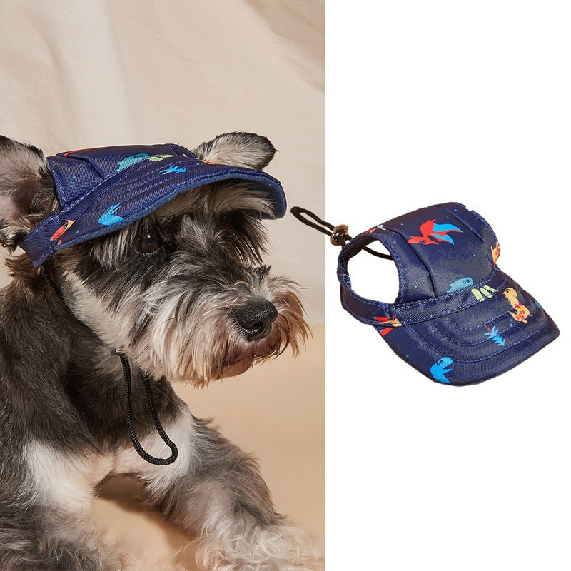 KFX-1383101 Pet Baseball Cap with Wind and Sun Protection in Various Patterns and Sizes