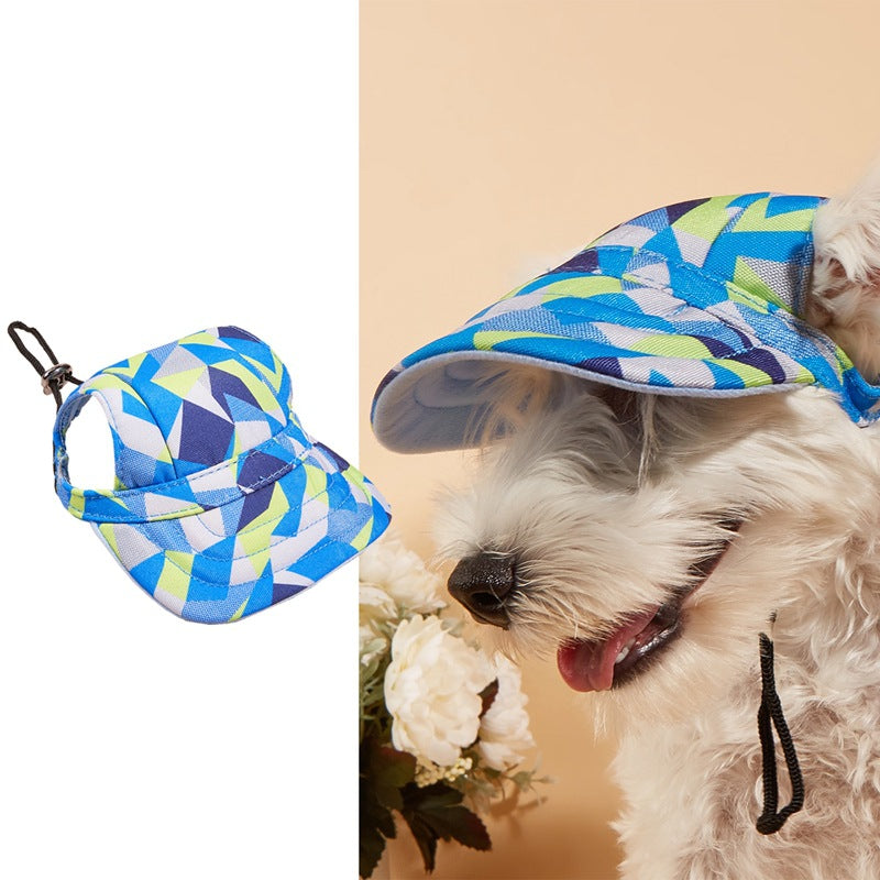 KFX-1383101 Pet Baseball Cap with Wind and Sun Protection in Various Patterns and Sizes