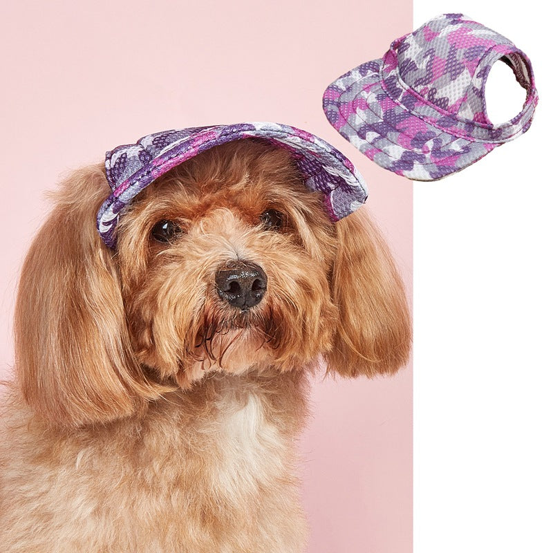 KFX-1383101 Pet Baseball Cap with Wind and Sun Protection in Various Patterns and Sizes