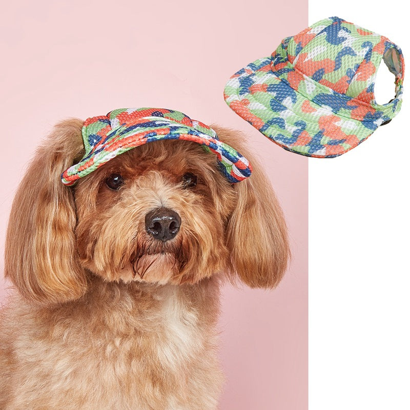 KFX-1383101 Pet Baseball Cap with Wind and Sun Protection in Various Patterns and Sizes