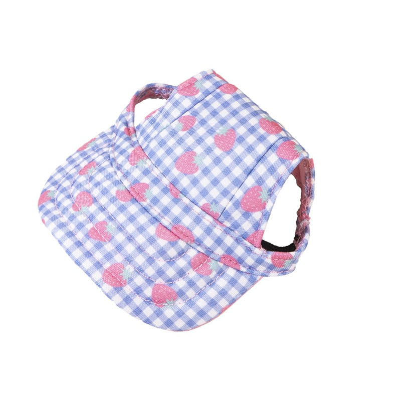 KFX-1383101 Pet Baseball Cap with Wind and Sun Protection in Various Patterns and Sizes