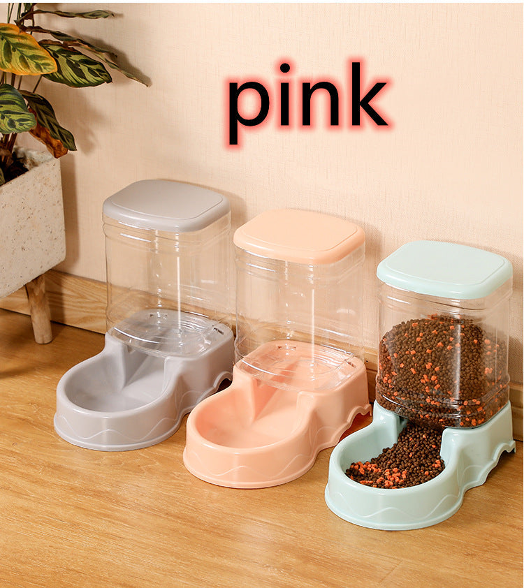 KFX-1383229 Large Capacity Automatic Pet Feeder and Water Fountain Combo - 3.8L Food and Water Dispenser