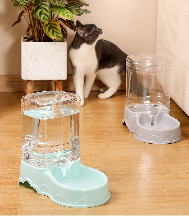 KFX-1383229 Large Capacity Automatic Pet Feeder and Water Fountain Combo - 3.8L Food and Water Dispenser
