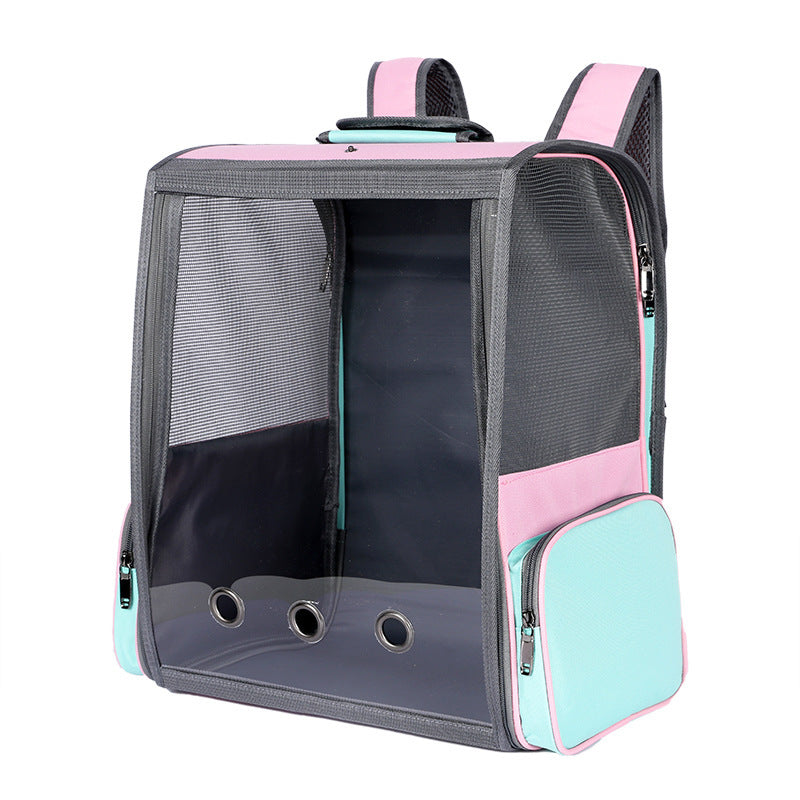 KFX-1389245 Large Capacity Comfortable Breathable Cat and Dog Backpack - Ideal for Travel and Outdoor Use