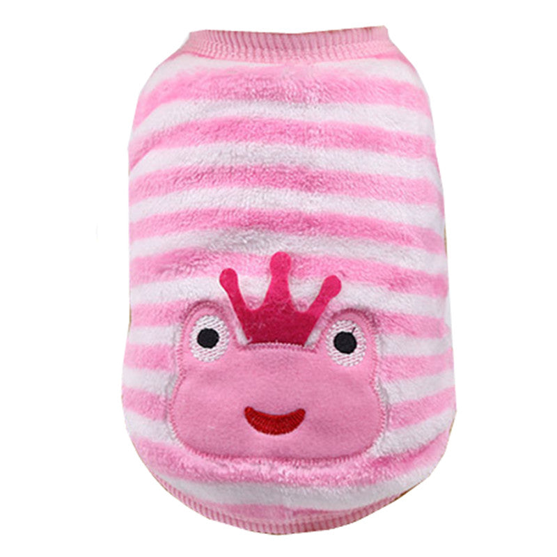 KFX-1391165 Cozy Coral Fleece Flannel Vest for Dogs and Cats in Various Styles