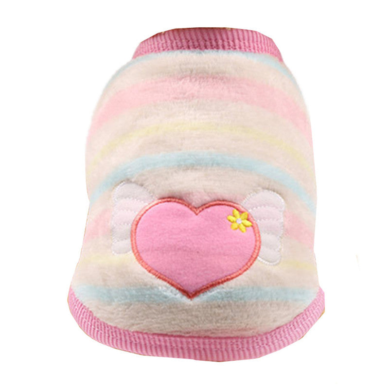 KFX-1391165 Cozy Coral Fleece Flannel Vest for Dogs and Cats in Various Styles