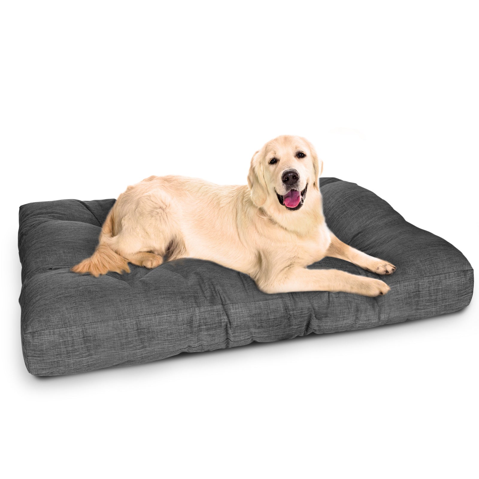 KFX-1394621 Thick and Warm Kennel Bed for Large Dogs - Winter-Ready Pet Nest in Gray, 98x77x12cm