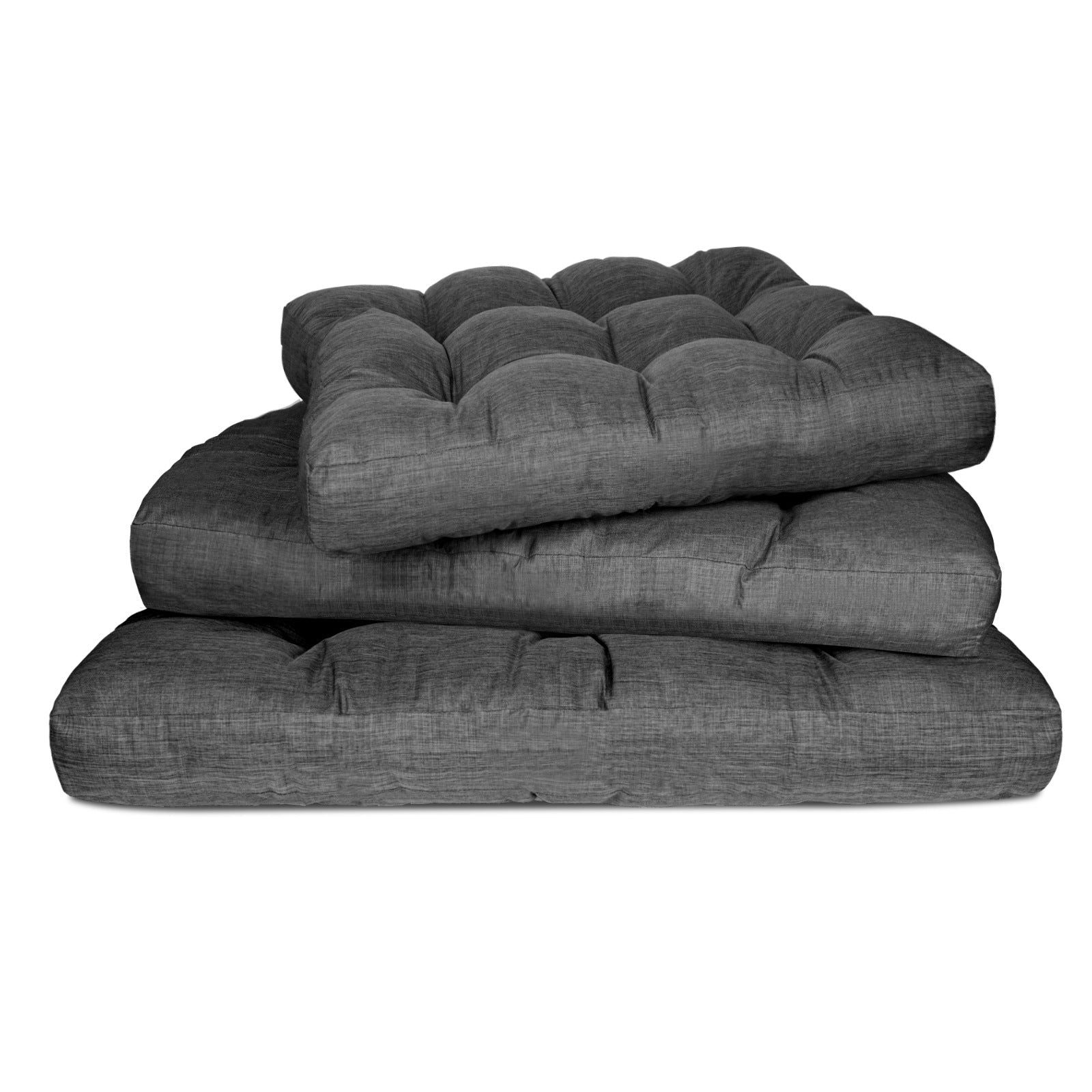 KFX-1394621 Thick and Warm Kennel Bed for Large Dogs - Winter-Ready Pet Nest in Gray, 98x77x12cm