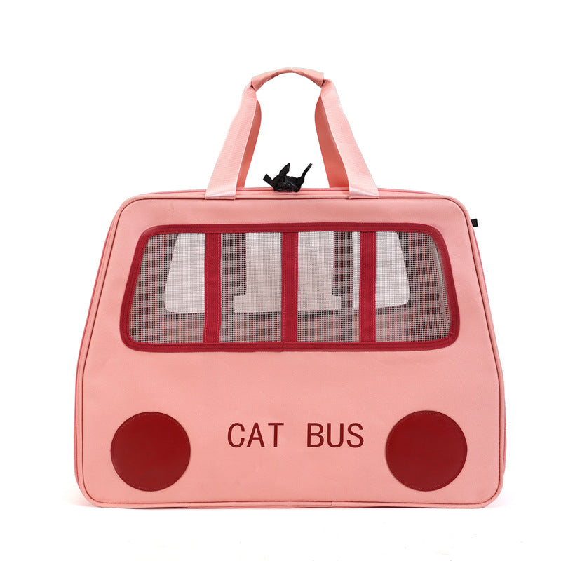 KFX-1395005 Foldable Portable Pet Trolley for Comfortably Transporting Up to Two Cats