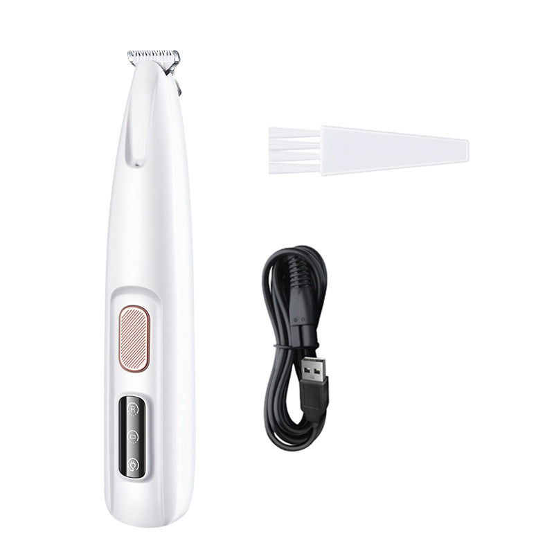 KFX-1396541 LED Dog Paw Trimmer with Widened Blade and Waterproof Design, Cordless Grooming Clippers with LED Display
