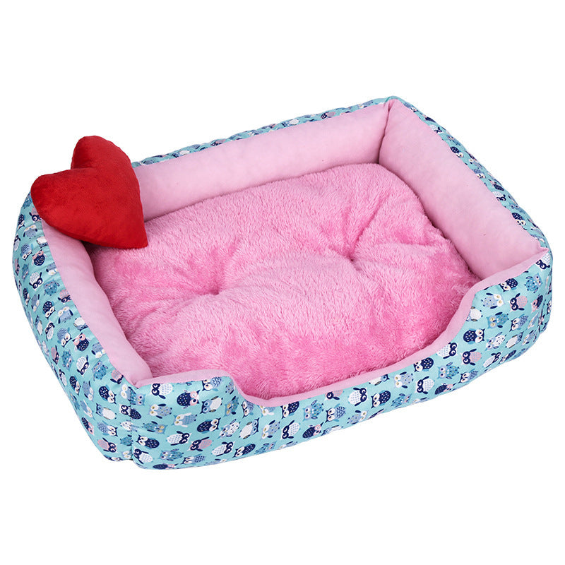KFX-1396797 Cozy Plush Pet Bed for Small to Medium Dogs and Cats, Waterproof and Non-Slip, Multiple Sizes Available