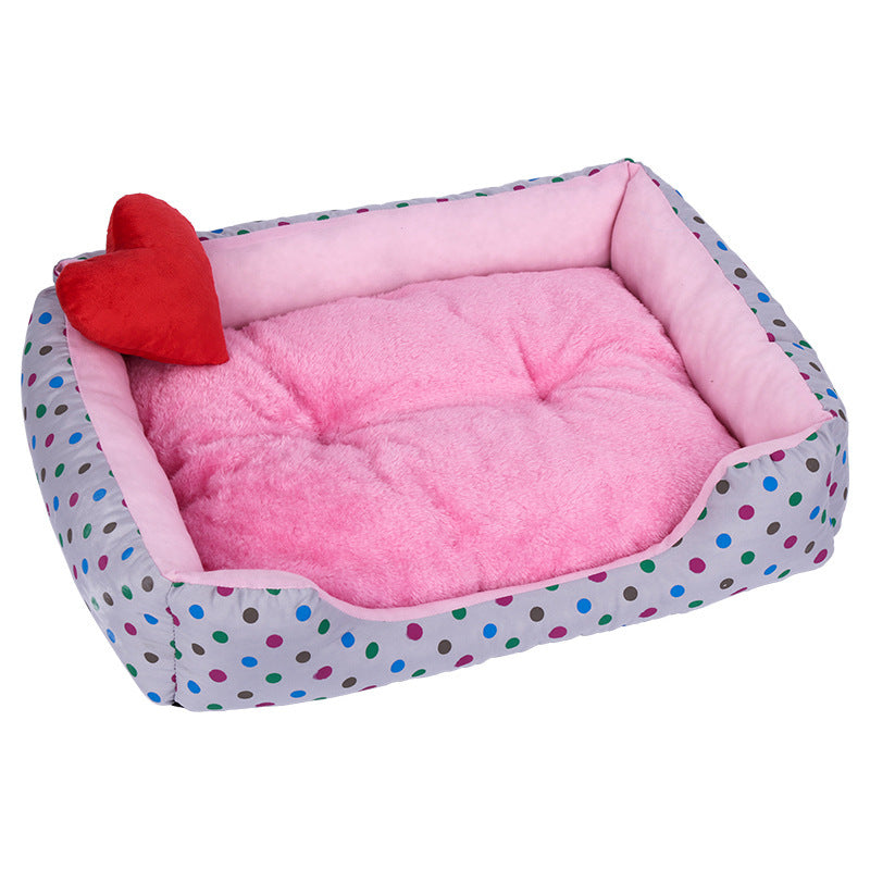 KFX-1396797 Cozy Plush Pet Bed for Small to Medium Dogs and Cats, Waterproof and Non-Slip, Multiple Sizes Available