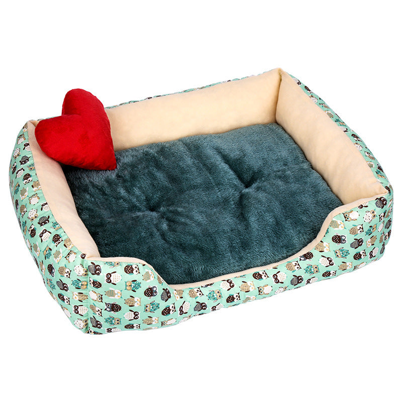 KFX-1396797 Cozy Plush Pet Bed for Small to Medium Dogs and Cats, Waterproof and Non-Slip, Multiple Sizes Available
