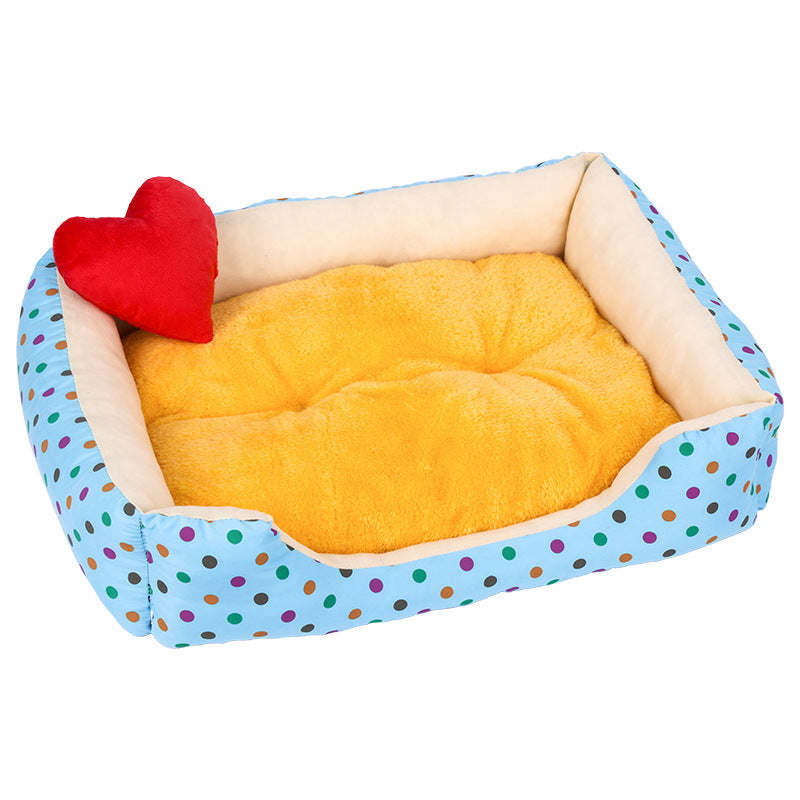 KFX-1396797 Cozy Plush Pet Bed for Small to Medium Dogs and Cats, Waterproof and Non-Slip, Multiple Sizes Available