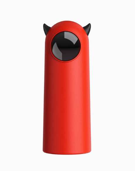 KFX-1399357 Automatic Infrared Cat Teaser Toy - Fashion Minimalist Design, White ABS & Silicone