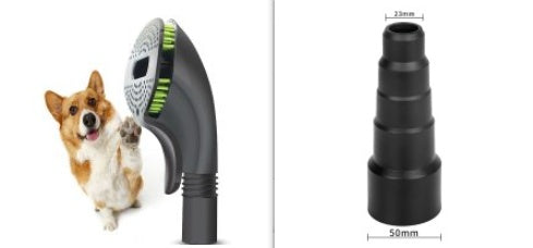 KFX-1406141 Pet Grooming Brush for Removing Loose Puppy Hair - TPE & ABS Materials, Black and Green Design