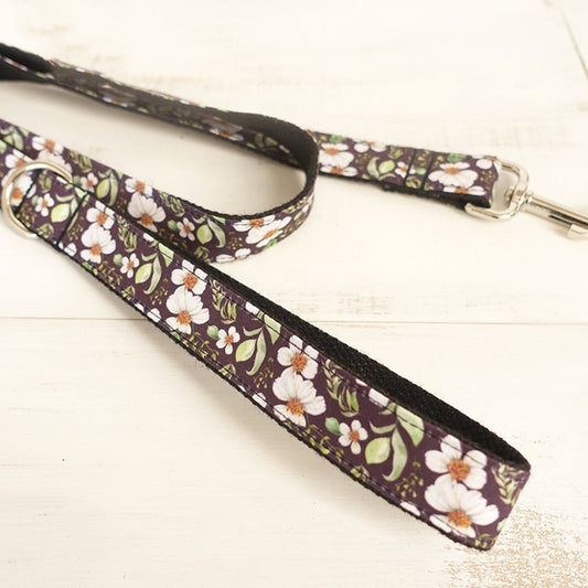KFX-1408061 Black Chrysanthemum Polyester Traction Belt – Adjustable Webbing Design for Enhanced Grip