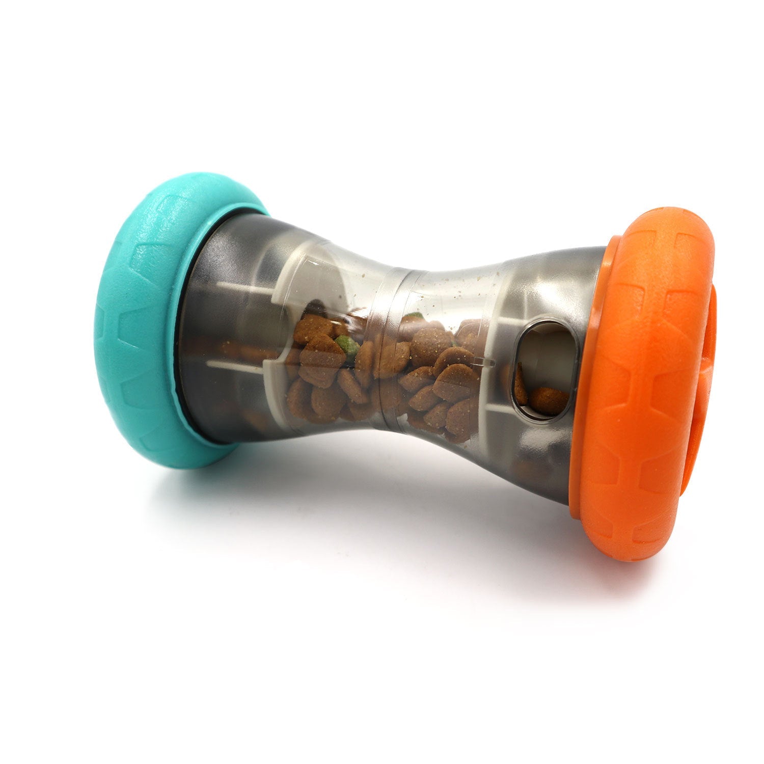 KFX-1410621 Automatic Pet Feeder with Rolling Food Dispensing and Leak-Proof Design