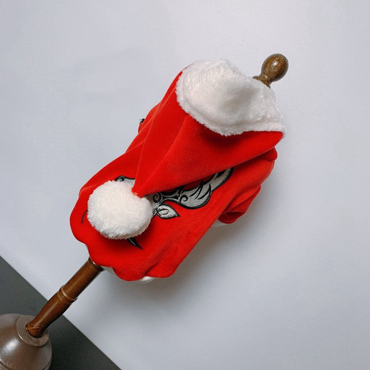 KFX-1412413 Cozy Cotton Sweater for Cats and Dogs - New Year's Christmas Style, Available in Multiple Sizes