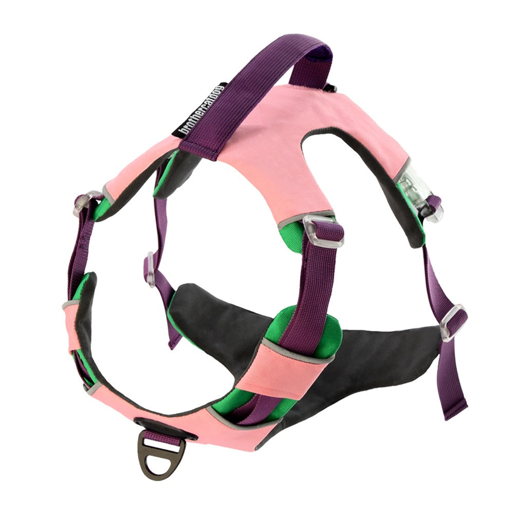 KFX-1413309 Reflective Dog Training Vest with Chest Strap in Barbie Pink, Grape Purple, and Wine Red