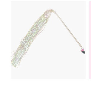 KFX-1414845 Tricolor Bell Tassel Cat Ticker Stick - PVC Fairy Wand Toy, 31CM
