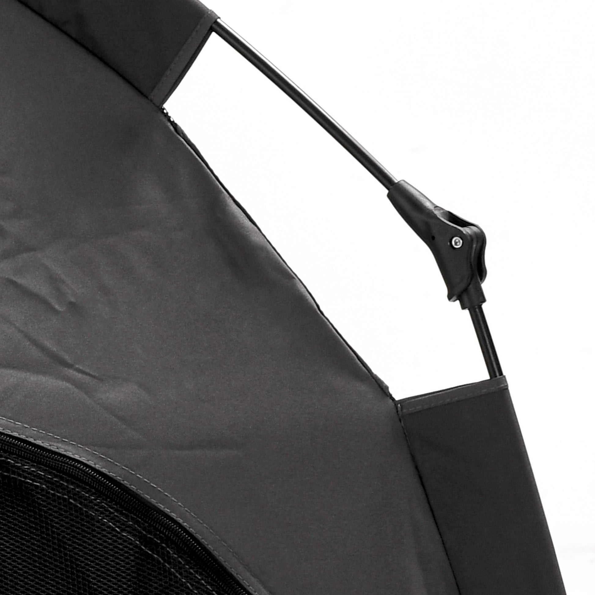 KFX-1415485 Portable Pop Up Dog Tent for Large and Extra Large Dogs, Dark Gray, Includes Carry Bag & Ground Pegs
