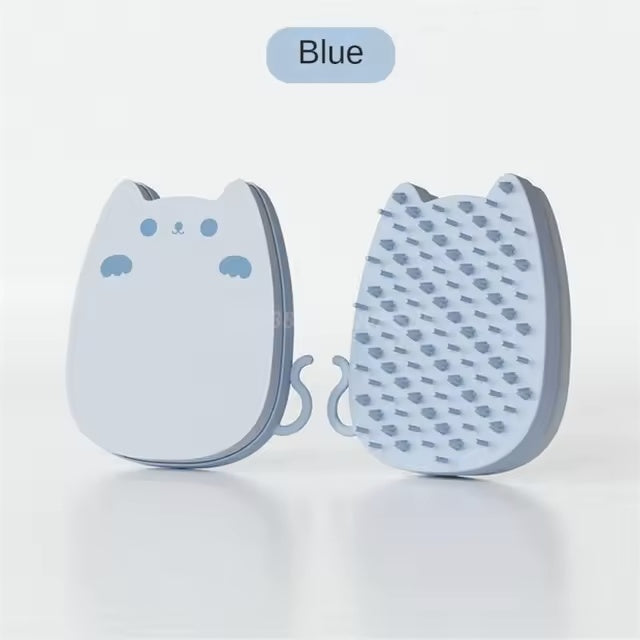 KFX-1417277 Versatile Pet Hair Remover and Grooming Sponge Brush for Cats and Dogs