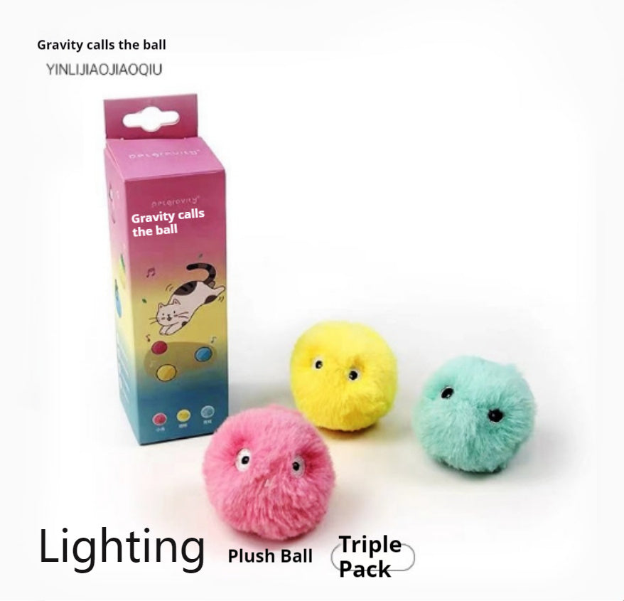 KFX-1418429 Mint Cat Sound Toy - Bite-Resistant, Interactive Catnip Ball for Kittens - Touch-Activated Sound Simulation