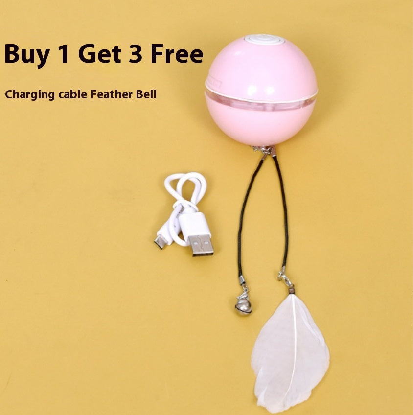 KFX-1418429 Mint Cat Sound Toy - Bite-Resistant, Interactive Catnip Ball for Kittens - Touch-Activated Sound Simulation