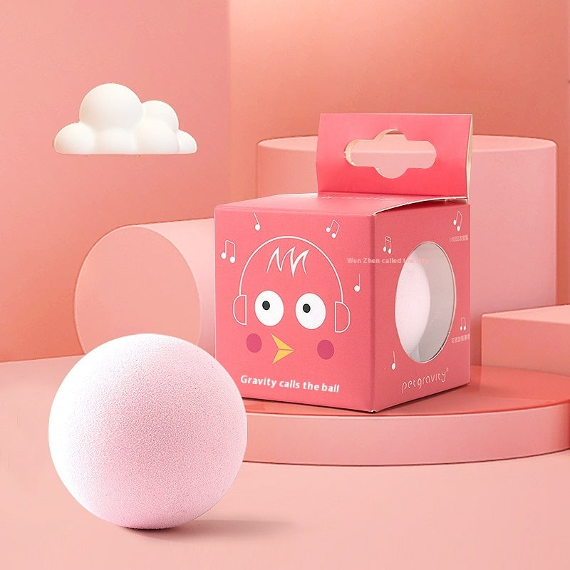 KFX-1418429 Mint Cat Sound Toy - Bite-Resistant, Interactive Catnip Ball for Kittens - Touch-Activated Sound Simulation