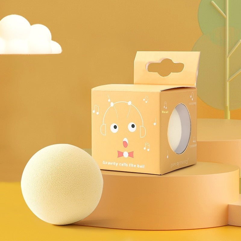 KFX-1418429 Mint Cat Sound Toy - Bite-Resistant, Interactive Catnip Ball for Kittens - Touch-Activated Sound Simulation