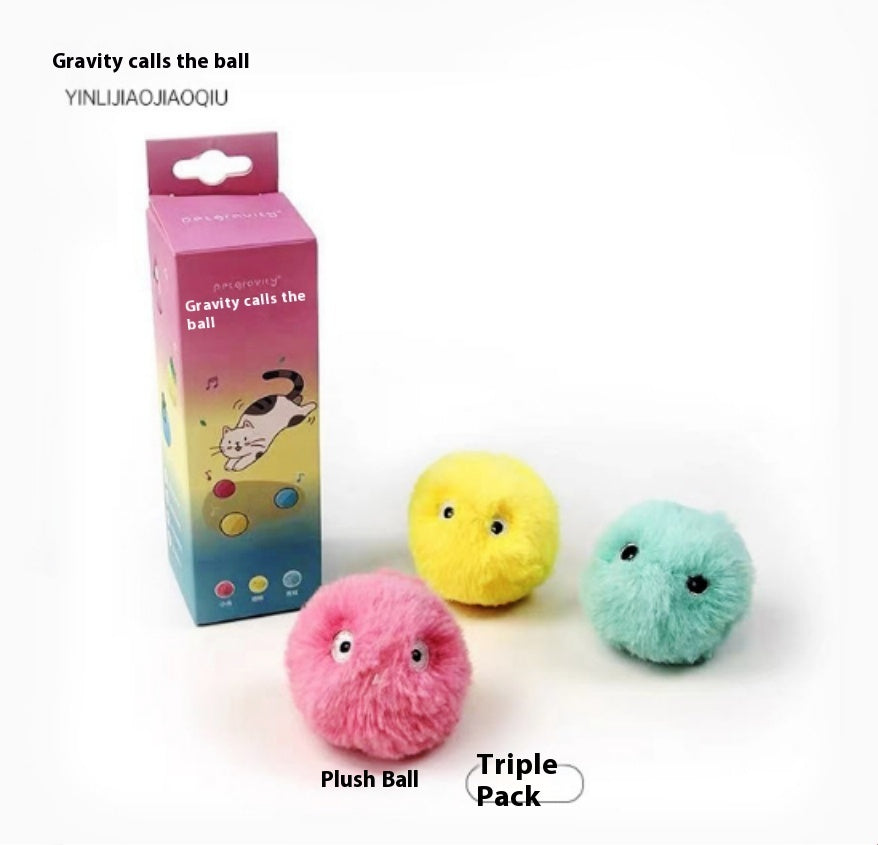 KFX-1418429 Mint Cat Sound Toy - Bite-Resistant, Interactive Catnip Ball for Kittens - Touch-Activated Sound Simulation