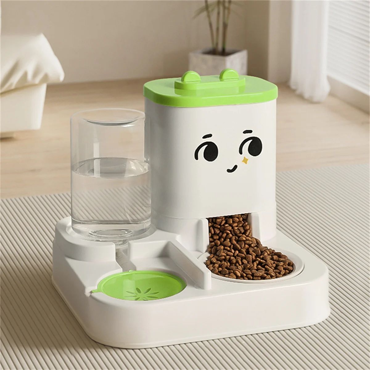 KFX-1419965 Pet-Friendly Large Capacity Feeding and Watering Dispenser for Cats and Dogs
