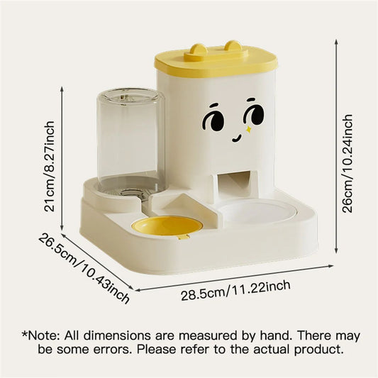 KFX-1419965 Pet-Friendly Large Capacity Feeding and Watering Dispenser for Cats and Dogs