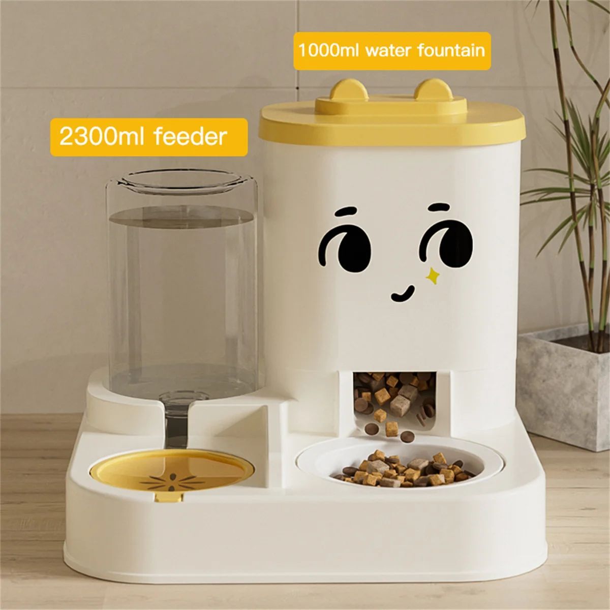 KFX-1419965 Pet-Friendly Large Capacity Feeding and Watering Dispenser for Cats and Dogs