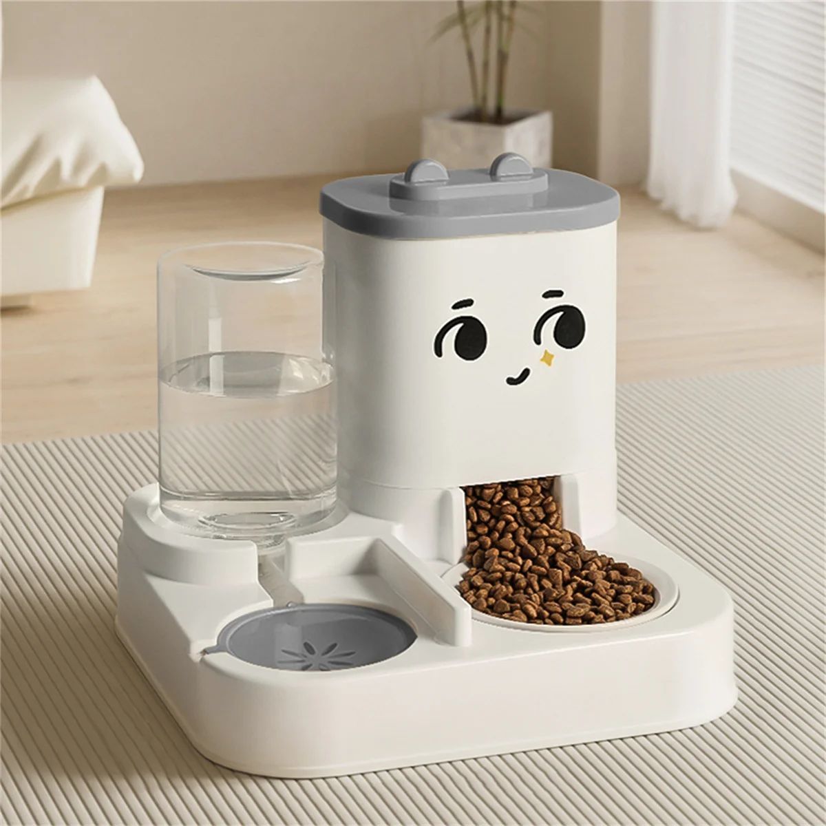KFX-1419965 Pet-Friendly Large Capacity Feeding and Watering Dispenser for Cats and Dogs