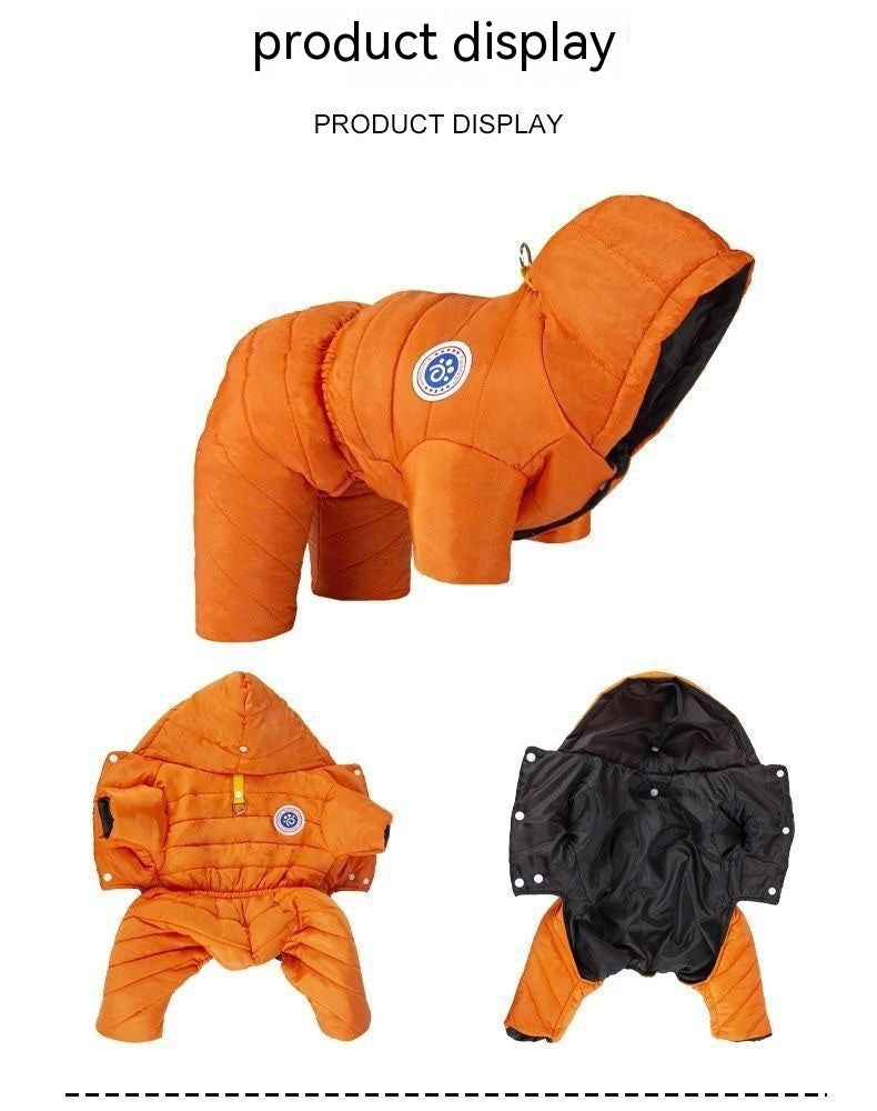 KFX-1420349 Thermal Windproof Cotton-padded Pet Clothing in Various Colors and Sizes