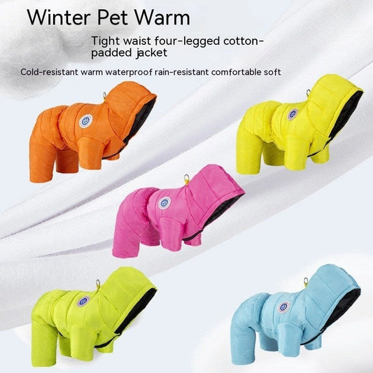 KFX-1420349 Thermal Windproof Cotton-padded Pet Clothing in Various Colors and Sizes