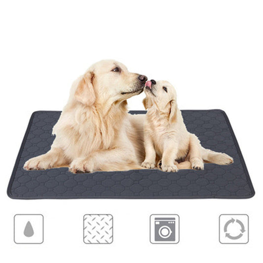 KFX-1421629 Washable Non-Slip Pet Changing Pad in Grey and Khaki - Available in Multiple Sizes