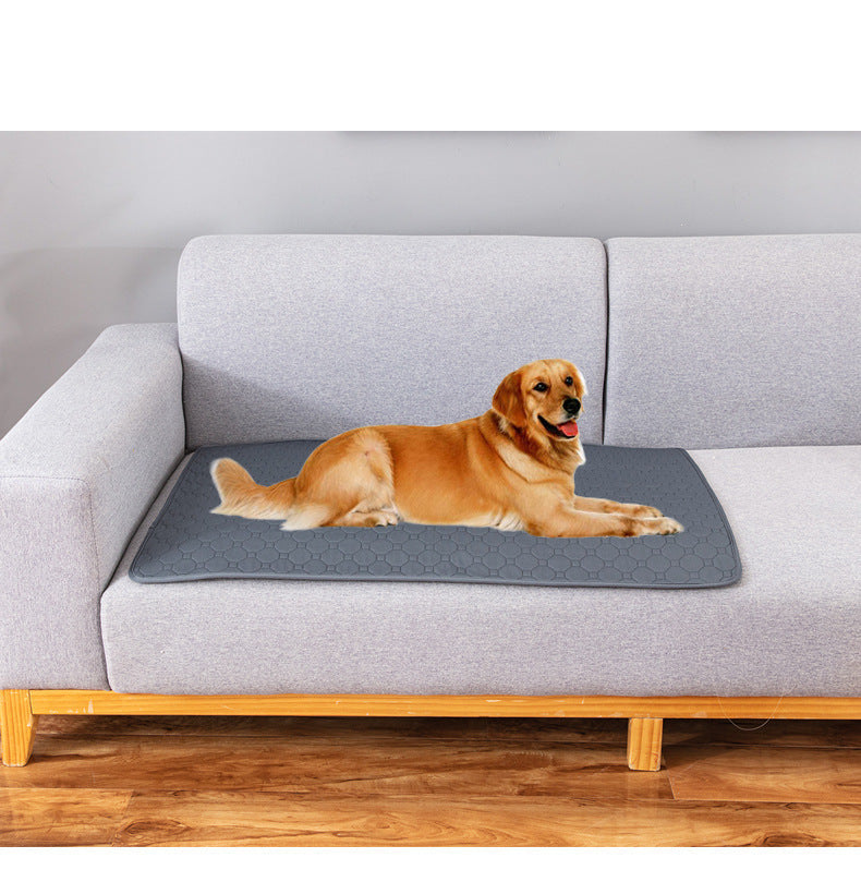 KFX-1421629 Washable Non-Slip Pet Changing Pad in Grey and Khaki - Available in Multiple Sizes