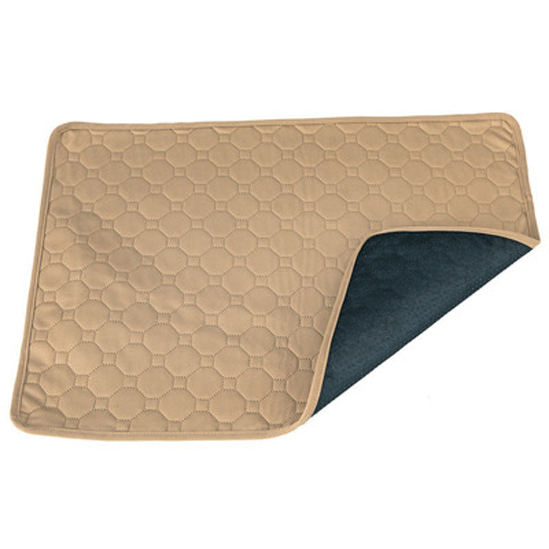 KFX-1421629 Washable Non-Slip Pet Changing Pad in Grey and Khaki - Available in Multiple Sizes