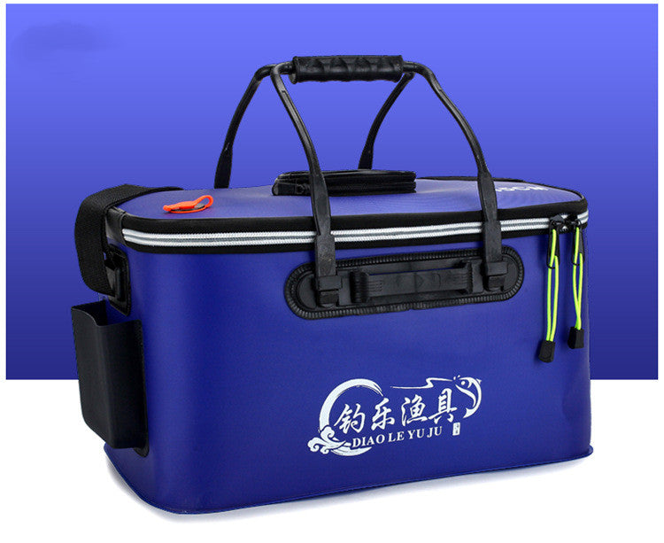KFX-1422013 Collapsible Thickened EVA Fishing Bucket - Available in 40L, 45L, 50L in Grey, Blue, Green, Black