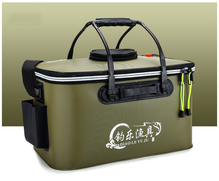 KFX-1422013 Collapsible Thickened EVA Fishing Bucket - Available in 40L, 45L, 50L in Grey, Blue, Green, Black