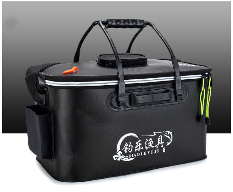 KFX-1422013 Collapsible Thickened EVA Fishing Bucket - Available in 40L, 45L, 50L in Grey, Blue, Green, Black