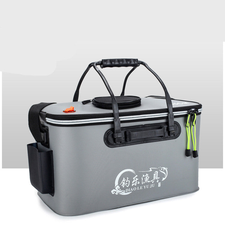 KFX-1422013 Collapsible Thickened EVA Fishing Bucket - Available in 40L, 45L, 50L in Grey, Blue, Green, Black