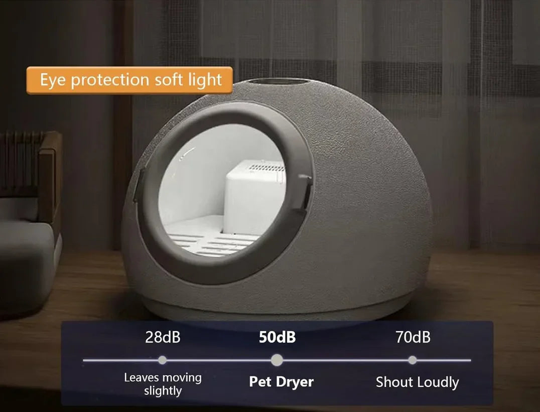 KFX-142483 Professional Pet Hair Dryer Box for Dogs, Cats, and Small Animals - Efficient Indoor Drying Machine